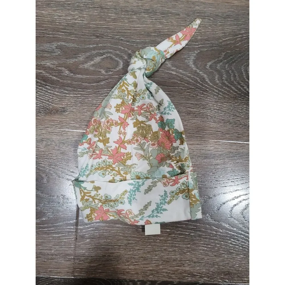 Kate Quinn the Woods Floral Bamboo‎ Baby Girl hat size 6-12 months #8